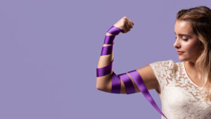 Mujer representativa de la lucha contra la violencia machista